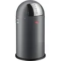 Produktbild: Wesco Mülleimer Pushboy Junior, graphit matt, aus Metall, 22 Liter