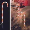 Produktbild: LED Zuckerstangen 4er Set Höhe 44 cm Dekozuckerstangen Deko Stangen Kunststoff