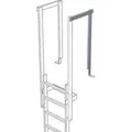 Produktbild: Ausstiegsgeländer H.1100mm G.4,6kg Stahl verz. m.Bodenwinkel Zarges