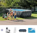 Produktbild: Intex 26356 Ex 26352 Ultra Xtr Frame Aufstellpool Rechteckig 549 X 274 X 132
