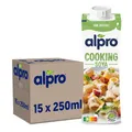 Produktbild: Alpro Cooking Soya – Vegane Kochcreme aus Soya mit neutralem Geschmack für heiße und kalte Gerichte – 15 x 250 ml