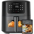 Produktbild: KLAMER Heißluftfritteuse 5l XL, Heissluftfritteuse mit Sichtfenster & Schüttel-Erinnerung, Ölfreier 1500W Airfryer mit LED-Touchscreen, digitalem deu...