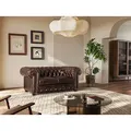 Produktbild: Chesterfield Ledersofa 2-Sitzer - Büffelleder - Braun - BRENTON