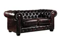Produktbild: Vente-unique Linea Sofa Chesterfield Ledersofa 2-Sitzer - BÃ Â ÂÂ Ã Â ÂÂ Ã Â ÂÂ Ã Â ¬ffelleder - Braun - Brenton