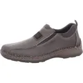 Produktbild: Rieker Herren Slipper rutschfest extra weit  mit Gummizug 05363, Größe:42 EU, Farbe:Schwarz - Schwarz - 42
