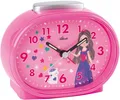 Produktbild: Atlanta Kinderwecker 2135/17 mit Prinzessin-Herz-Stern-und Katzenmotiv, ideal auch als Geschenk