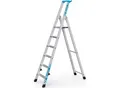 Produktbild: ZARGES Stufenleiter klappbar, einseitig begehbar, mit Ablageschale, für leichten Einsatz, 6 Stufen inkl. Plattform