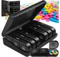 Produktbild: Ruhhy Pillendose Medikamentenbehälter Organizer (Spar-Set, Einteilung in 3 Tageszeiten), Wochentage und Tageszeiten erleichtern die Kontrolle von Medikamenten