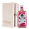 Produktbild: Lion Heart Pink Gin mit Geschenk-Holzkiste