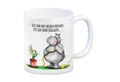 Produktbild: speecheese Tasse Kaffeebecher mit Nilpferd Motiv und Spruch: Auf dem Schlauch Tasse