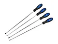 Produktbild: Satra S-4SSG Set von 4 langen Schraubendrehern mit 2 x Kreuzschlitz + 2 x Schlitz PH Gesamtlänge je 435mm