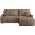 Produktbild: Ecksofa mit Schlaffunktion Arpa ¦ braun ¦ Maße (cm): B: 198 H: 93