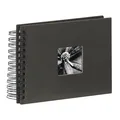 Produktbild: Hama Spiral-Album Fotoalbum Fine Art Format 10x15cm 50 schwarze Seiten Schwarz