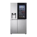 Produktbild: LG GSXV90BSDE, Klasse E, 635 L, Side by Side Kühlschrank, InstaView, Total NoFrost, DoorCooling+, LINEARCooling, UV Nano Technologie, 91,3 x 73,5 x 179 cm ꟷ Brushed Steel Silver
