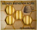 Produktbild: Baumkerzen aus Bienenwachs | 100 % Bienenwachs | Weihnachtsbaumkerzen | 20 Stk.