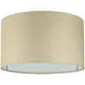 Produktbild: Wogati® Premium Lampenschirm E14/E27 Baumwolle | Beige, Ø40cm Höhe 25cm | Für Stehlampe, Hängelampe und Tischlampe