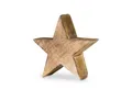 Produktbild: Levandeo® Dekoobjekt, Stern Holzstern Mango 10cm Mangoholz Braun Natur Deko Tischdeko
