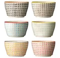 Produktbild: Bloomingville Schale Bloomingville Carla Bowl Rot Ø 11 cm Steingut 6er Set, Steingut, (Set)