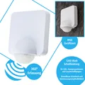 Produktbild: Bewegungsmelder LED geeignet Infrarot 360° Innen Außen Aufputz quadratisch IP65 230V max. 1200W 2000Lux 10m Erfassungsweite weiß Motion 80