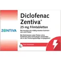 Produktbild: Diclofenac Zentiva 25 mg Filmtabletten 20 St