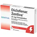 Produktbild: Diclofenac Zentiva® 25mg