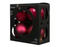 Produktbild: Kaemingk Weihnachtskugeln Glas 10cm 4 Stück - matt & glänzend - Große Christbaumkugeln Weihnachtsbaumkugeln für Weihnachten - Christbaumschmuck & Weihnachtsbaumschmuck - Festlich Rosa