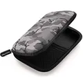 Produktbild: deleyCON Festplattentasche Festplatten Case HDD Case - für 2,5 Zoll Festplatten und SSD - Robust & Stoßsicher - 2 Innenfächer Netztaschen - Schwarz/Camouflage