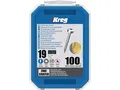 Produktbild: Kreg Pocket-Hole Schrauben 19 mm, Verzinkt, Flachkopf, Feingewinde - 100Stk.