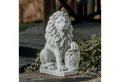 Produktbild: gartendekoparadies.de Gartenfigur Statuen Löwen - Paar mit Schild, 2er-Set, H. 54 cm, je 40 kg, (1 St), Frostsicher