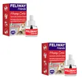 Produktbild: Ceva FELIWAY Friends Nachfüllflakon | Doppelpack | 2 x 48 ml | Pheromon-Verdampfer-Nachfüllung | Zur Konfliktreduzierung zwischen Katzen | Hält bis zu 30 Tage | Tierärztlich empfohlen