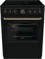 Produktbild: Gorenje Standherd GECS6B70CLB | Elektroherd 60 cm | Glaskeramik-Kochfeld | 71 l Backofen | AirFry | ExtraSteam | Schwarz, A (Spektrum: A+++ bis D)