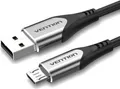 Produktbild: Vention COAHF, 1 m, USB A, Micro-USB B, USB 2.0, 0,48 Gbit/s, Schwarz
