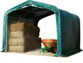 Produktbild: Weideunterstand 4x4 m PVC Plane 850N Lagerzelt Unterstand grün für Erduntergrund