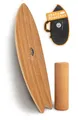 Produktbild: JUCKER HAWAII Balance Board Ocean Rocker Bamboo inkl. Korkrolle | Bambus Balance Board mit einmaligem Rocker Shape