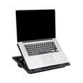 Produktbild: LTADJUSTBLK Verstellbarer tragbarer Schreibtisch mit 8 Positionen und eingeba...
