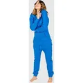 Produktbild: Jumpsuit MONIZ, Damen, Gr. S, EURO-Größen, blau, 80% Baumwolle, 20% Polyester, lang, Overalls Jumpsuit, mit kuscheligem Komfort