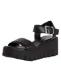 Produktbild: Tamaris Damen Sandalette mit Keilabsatz, schwarz, 41 EU