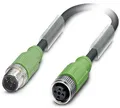 Produktbild: Phoenix Contact 1500871 Sensor-/Aktor-Steckverbinder, konfektioniert M12 Stecker, gerade, Buchse, gerade 3.00m Polzahl Sensoren