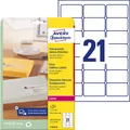 Produktbild: AVERY Zweckform Folien-Adressetiketten 63,5 x 38,1 mm L7560-25