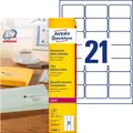 Produktbild: AVERY Zweckform L7560-25 Adressetiketten/Adressaufkleber (525 Etiketten, 63,5x38