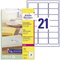 Produktbild: 525er Multipack Avery-Zweckform L7560-25 Adress-Etiketten 63.5 x 38.1 mm