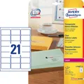 Produktbild: 525 AVERY Zweckform Folien-Adressetiketten L7560-25 transparent 63,5 x 38,1 mm