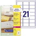 Produktbild: Avery-Zweckform L7560-25 Adress-Etiketten 63.5 x 38.1 mm Polyester-Folie Tran...