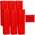 Produktbild: Schwarzkopf Igora Royal 6 x 60 ml 9-55 extra hellblond gold extra Haarfarbe Crem
