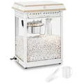 Produktbild: Retro Popcornmaschine Popcornmaker Popcornautomat 1500 W 5 kg/h golden & weiß