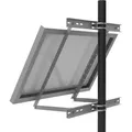 Produktbild: enjoysolar® Aluminium Masthalterung für Einzelpanel mit Breite von 100-680mm, Neigungswinkel 30°-60°, 0% MwSt. - Silber