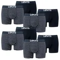 Produktbild: 8er Pack Levis Men Vintage Stripe YD B Boxer Brief Boxershorts Unterhose Pant Unterwäsche, Farbe:321 - Navy, Bekleidungsgröße:XXL