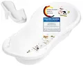 Produktbild: Funny Farm weiß Baby Badewanne XXL 100 cm mit Stöpsel + Badesitz
