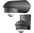 Produktbild: GROTHE Bewegungsmelder Grothe 94535 Aufputz PIR-Bewegungsmelder 360 ° Relais Schwarz IP55