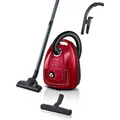 Produktbild: Bosch Staubsauger Serie 4, BGD38RD1H, rot, mit Beutel und Kabel, 600 Watt
